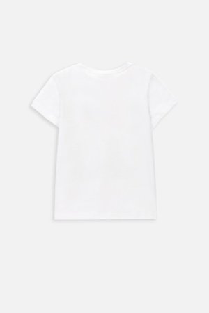 COCCODRILLO marškinėliai trumpomis rankovėmis EVERYDAY GIRL A, balti, WC4143215VGA-001- 