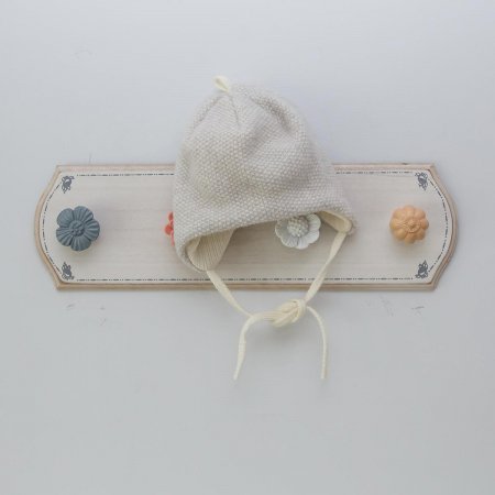 VILAURITA merino vilnos kepurė, pilka/ecru, 48 cm, art 517 art 517