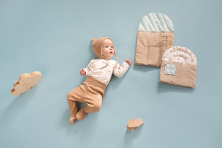 PINOKIO kelnės kūdikiui WOODEN PONY, rudos, 50 cm, 1-02-2111-150 1-02-2111-150-062BR