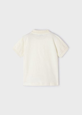 MAYORAL polo marškinėliai trumpomis rankovėmis 5F, milk, 3106-32 