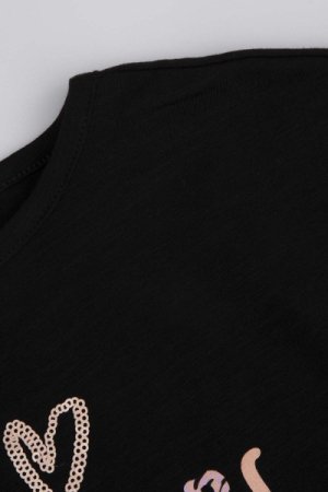 COCCODRILLO marškinėliai ilgomis rankovėmis CITY EXPLORER KIDS, juodi, WC4143104CEK-021-0 