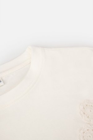COCCODRILLO marškinėliai ilgomis rankovėmis GARDEN ENGLISH JUNIOR, ecru, WC4143102GEJ-003- 