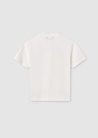 MAYORAL marškinėliai trumpomis rankovėmis 7C, kreminiai, 6030-61 