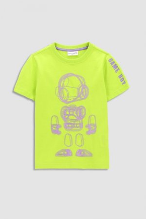 COCCODRILLO marškinėliai trumpomis rankovėmis DIGITAL WORLD KIDS, žali, WC3143205DWK-011 WC3143205DWK-011-092