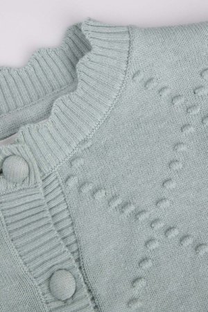 COCCODRILLO susegamas megztinis GARDEN ENGLISH KIDS, mėtinis, WC4172201GEK-031-0 