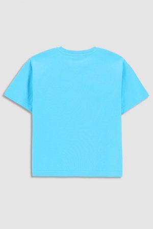 COCCODRILLO marškinėliai trumpomis rankovėmis SKATE KIDS, mėlyni, WC3143205SKK-014 WC3143205SKK-014-116