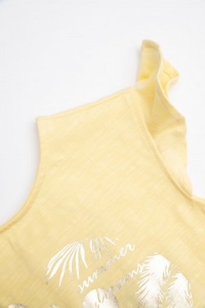 COCCODRILLO suknelė trumpomis rankovėmis SUMMER ADVENTURE, geltona, 92 cm, WC2129201SUM-004 WC2129201SUM-004-110