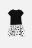 COCCODRILLO suknelė trumpomis rankovėmis JOYFUL PUNK KIDS, juoda, WC41202JPK-021-0 