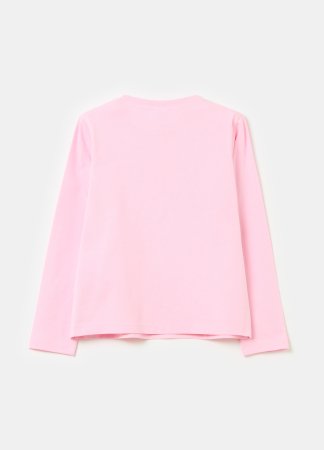 OVS marškinėliai ilgomis rankovėmis, rožiniai, , 001970662 